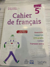 Cahier de Français 2AM 