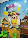 Dessin mural pour crèche et chambre d'enfants 