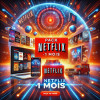 Abonnement Netflix Officiel 1 Mois - Le Divertissement Sans Limites !