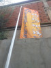 Banner Flag en aluminium de qualité télescopique hauteur jusqu'à 5 metre (bonne occasion) 