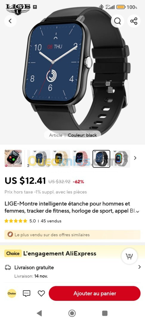 Lige smart watch de sport 