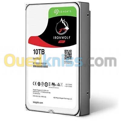 Disque Seagate IronWolf PRO NAS - 10Tb - 3.5" SATA - Red -