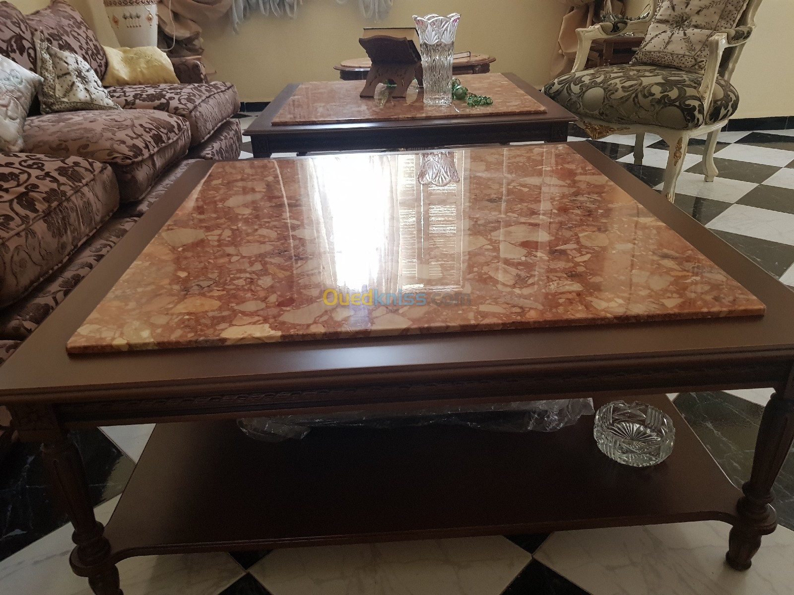 Table Basse avec Marbre