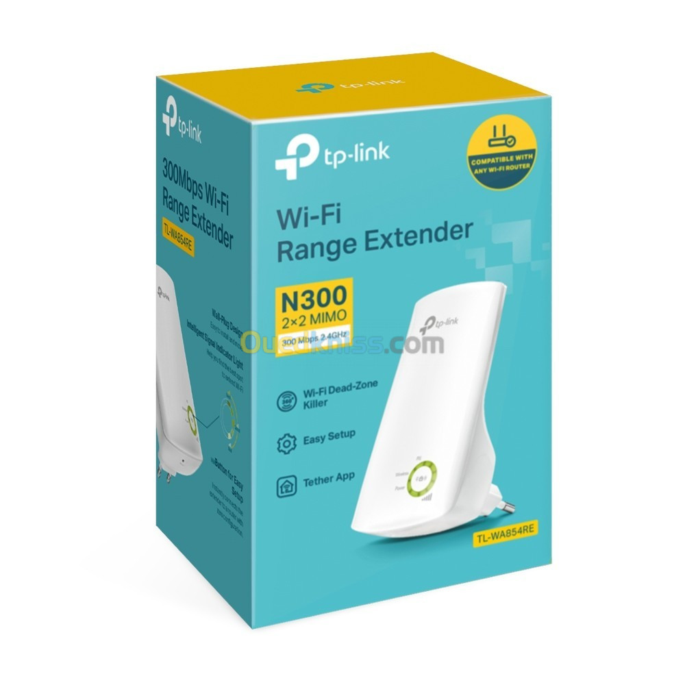 Répéteur WiFi 4 (N 300 Mbps) TL-WA854RE RANGE EXTENDER