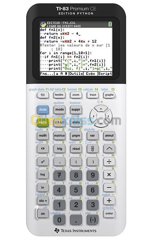 Calculatrice TI-83 PREMIUM CE EDITION PYTHON