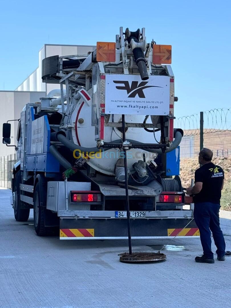 Camion vidange débouchage 