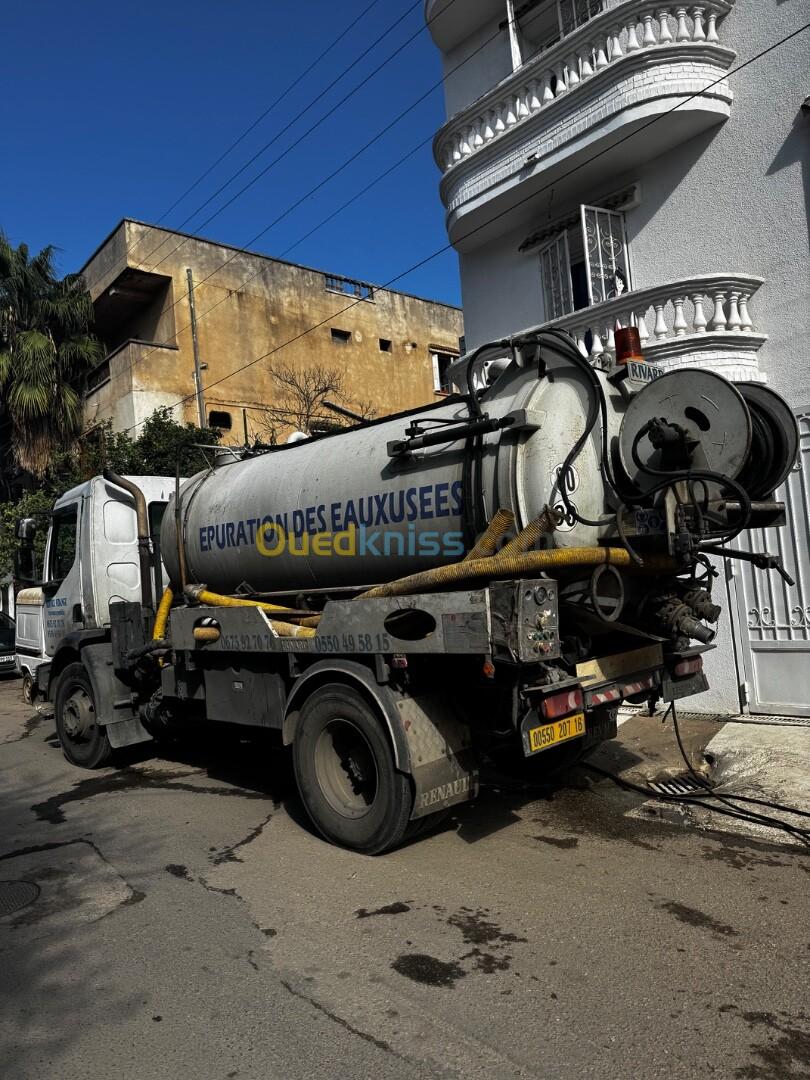 Camion débouchage canalisation  Camion vidange