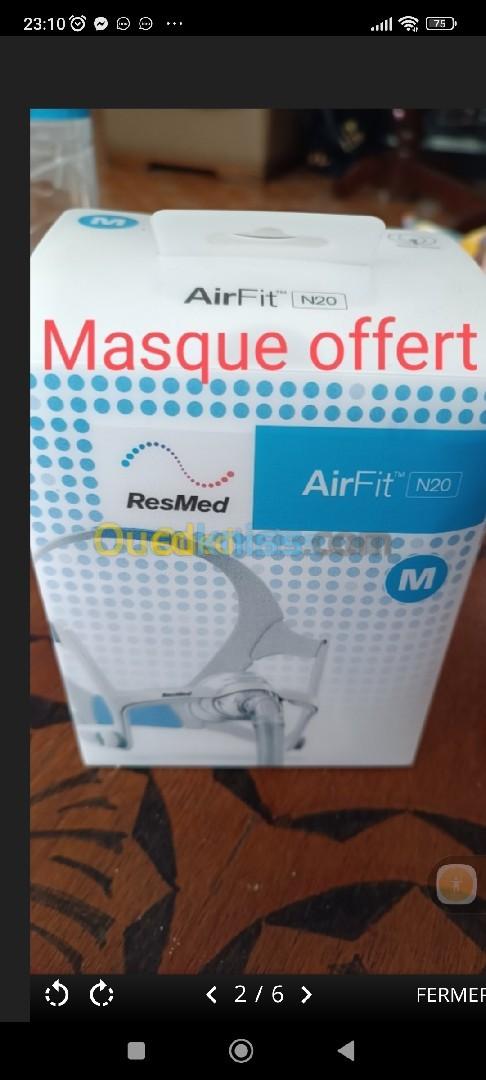 Je vends un appareil respiratoire Resmed S10 auto set Le Kit Est Complet neuf, Masque offert