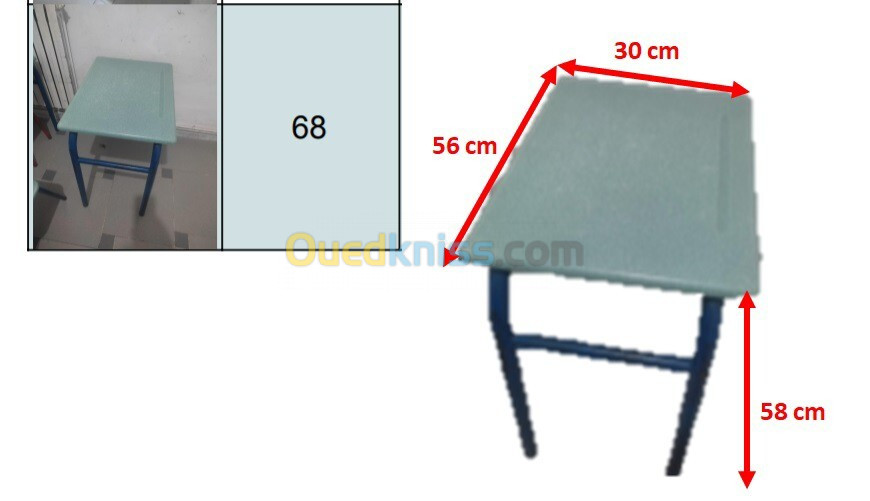 Chaise + table primaire 