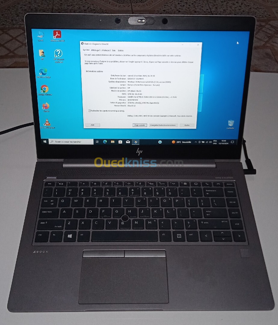 HP ZBOOK I5-8RAM-256SSD