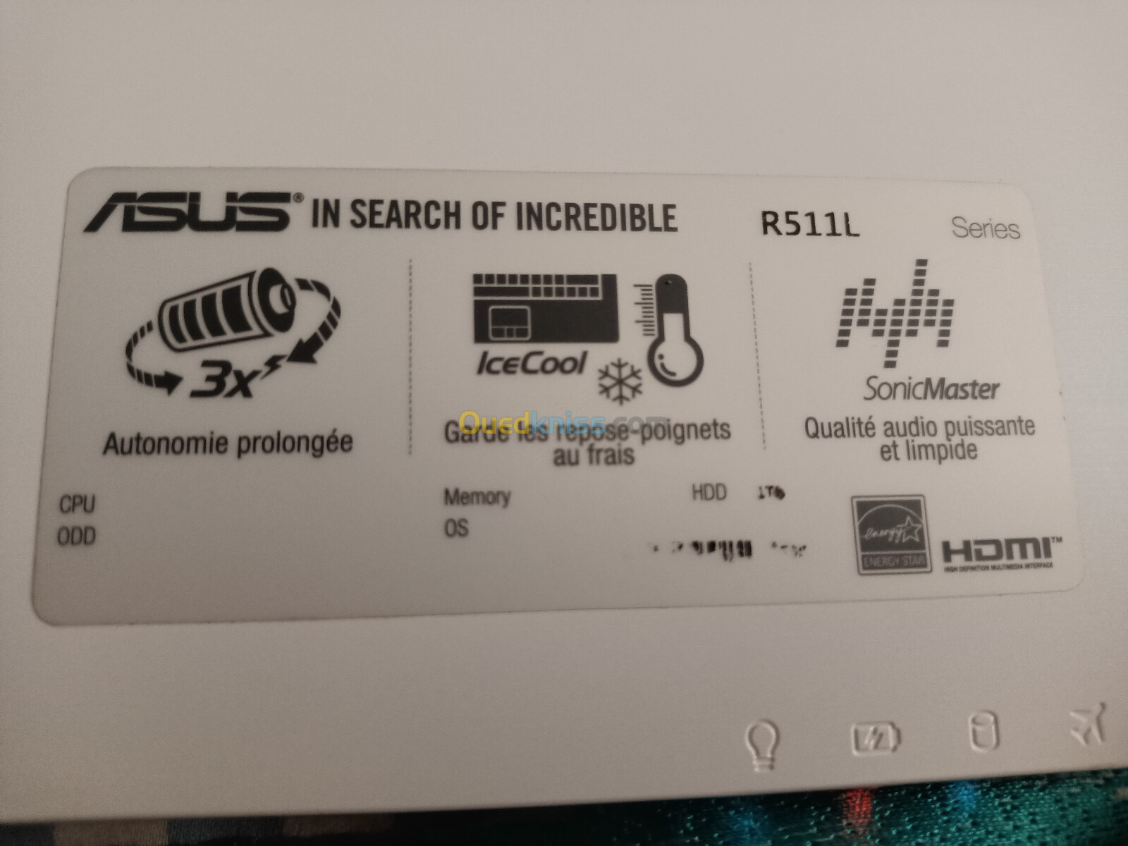 asus r511l i5 4eme 1T