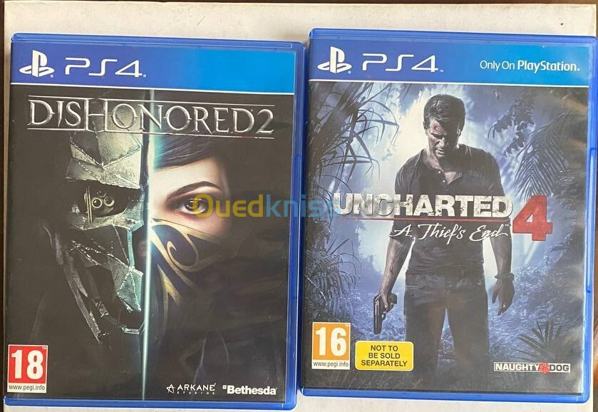 uncharted 4 + dishonored 2