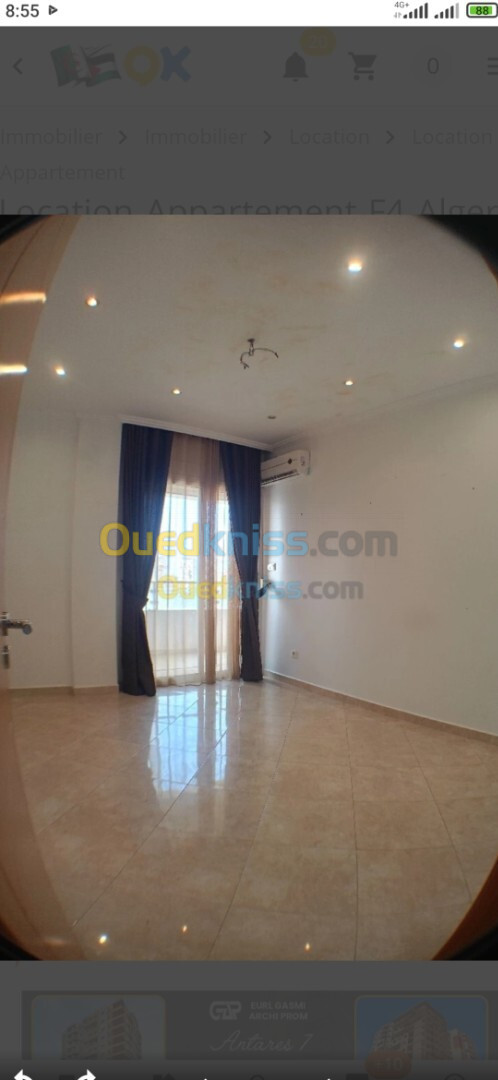 Location Appartement F4 Alger Ouled fayet