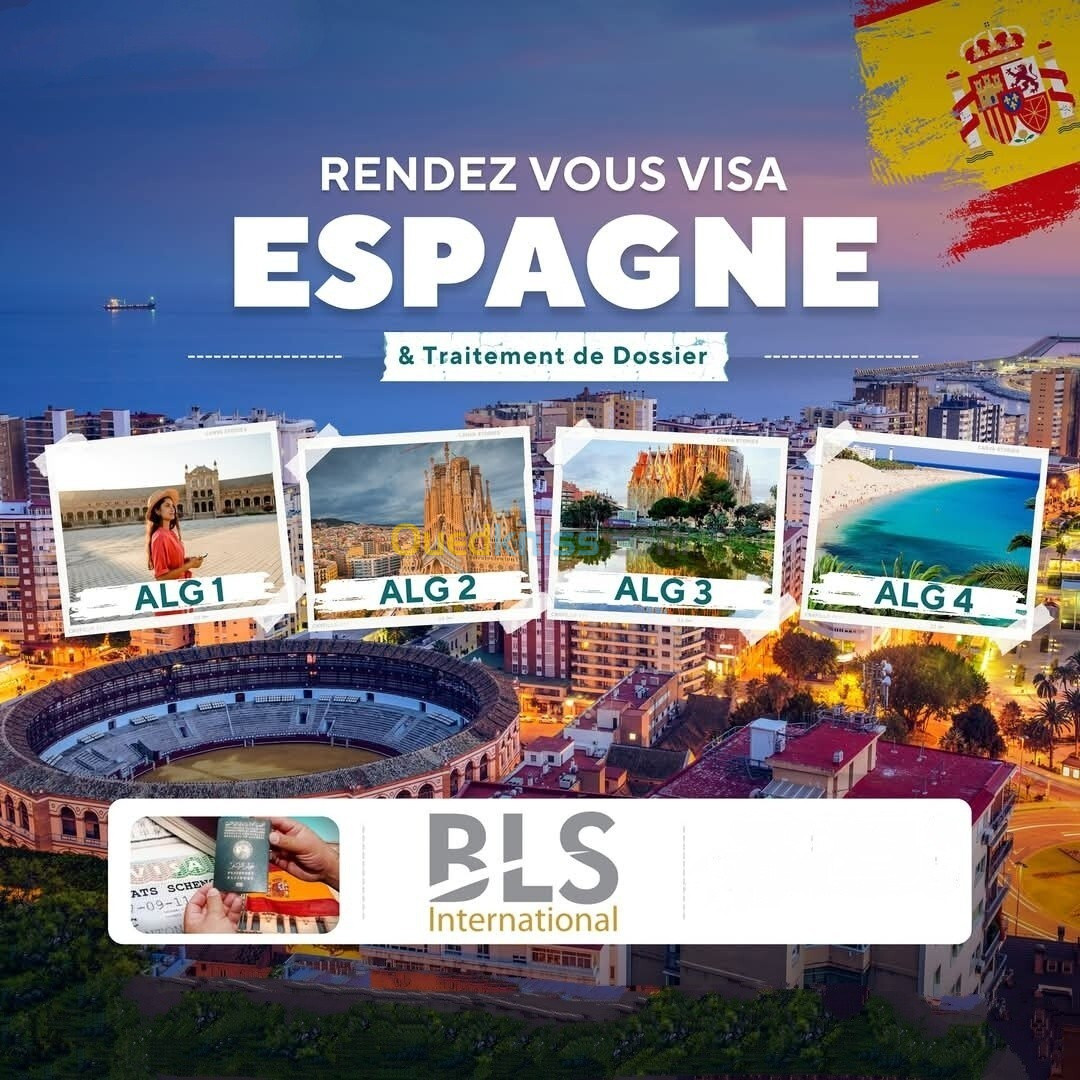 Rendez-vous visa bls espagne Renouvellement 