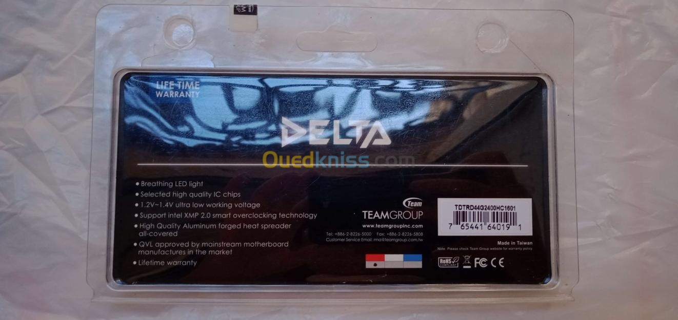 RAM 4GB Teamgroup DDR4 fréquence 2400 LIQUIDATION 