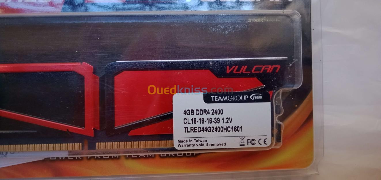 RAM 4GB Teamgroup DDR4 fréquence 2400 LIQUIDATION 