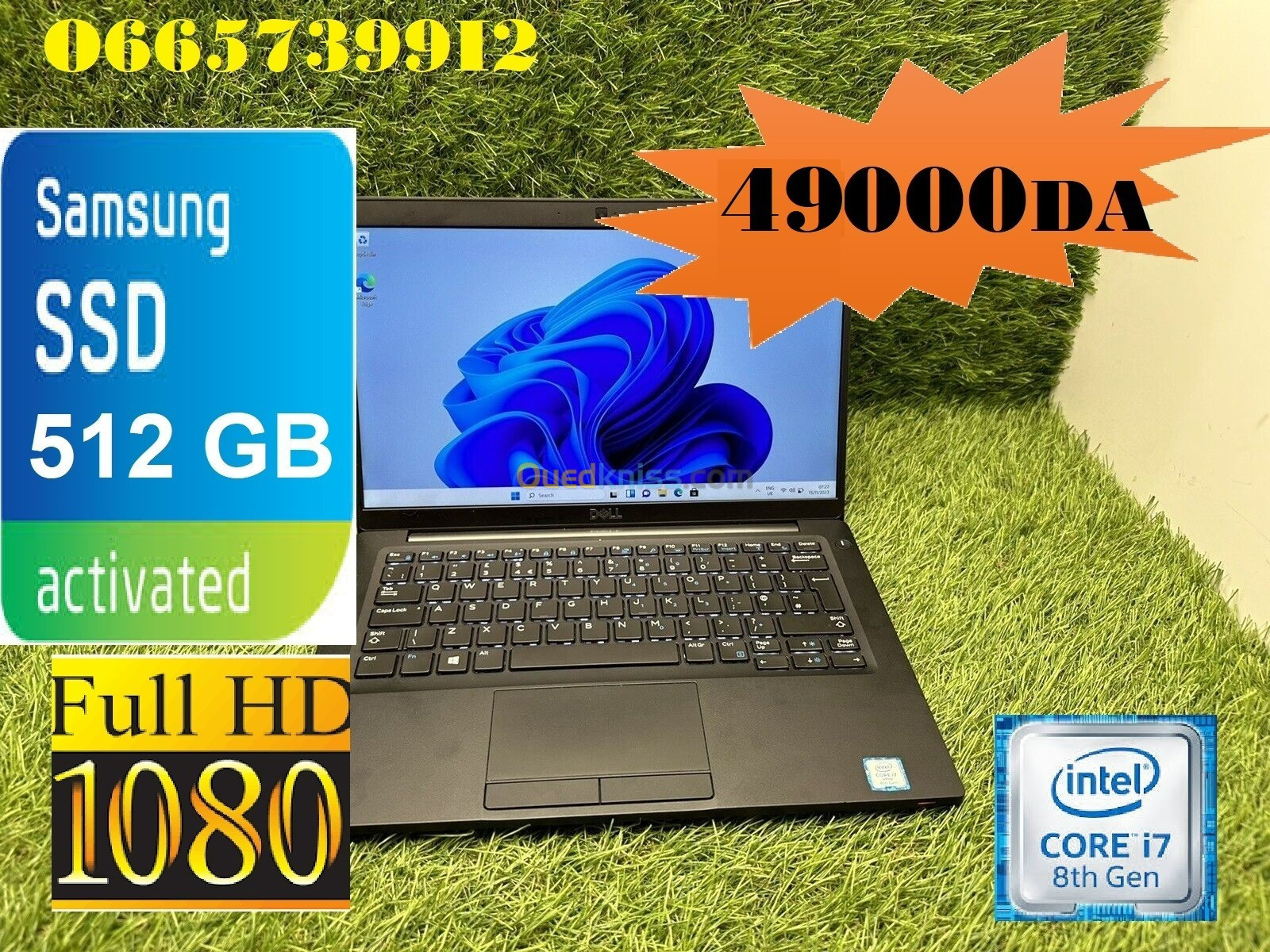  PR0M0 DELL LATITUDE 7390 i7 8eme 8GB 256GB SSD Full HD