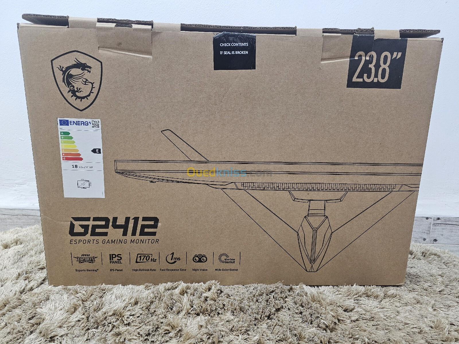 MSI g2412 ips 170hz 1 ms 23.8''