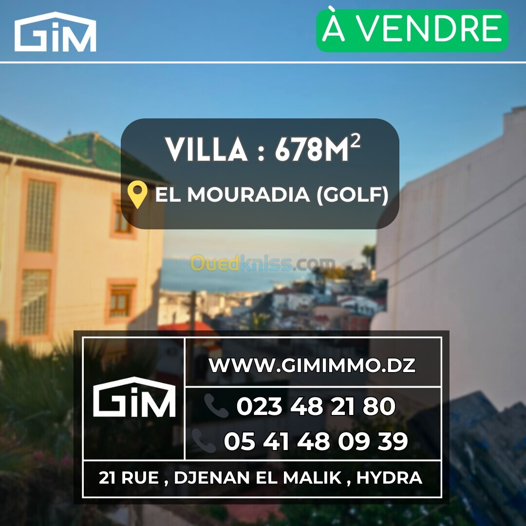 Vente Villa Alger El mouradia