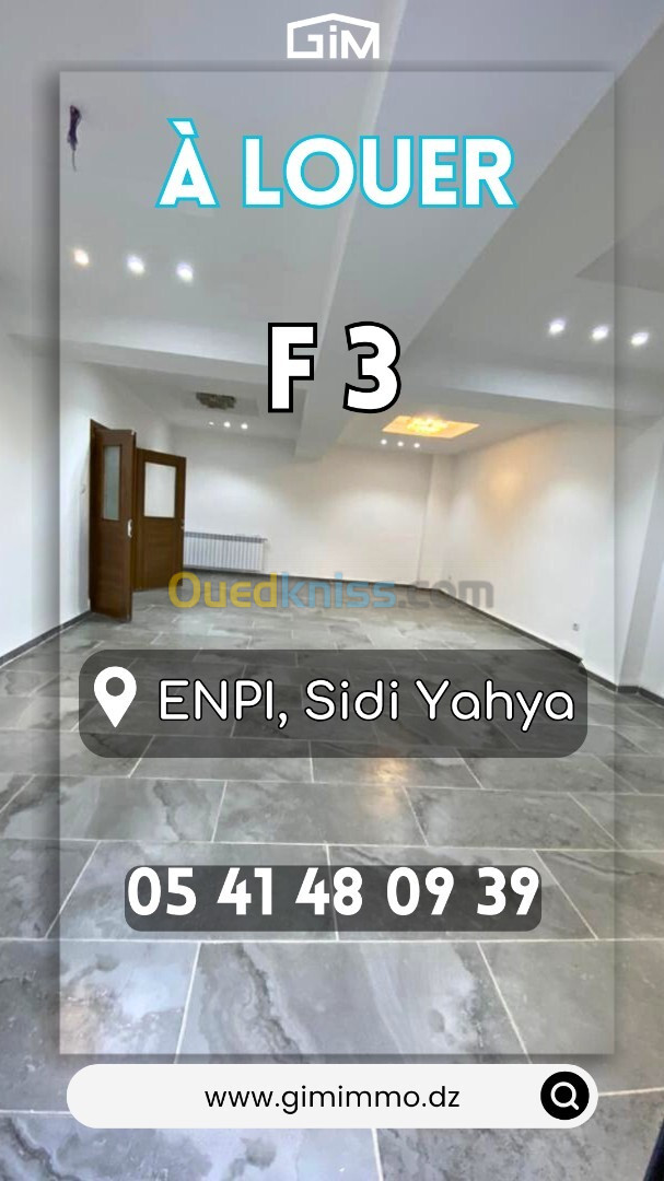 Location Appartement F3 Alger Hydra