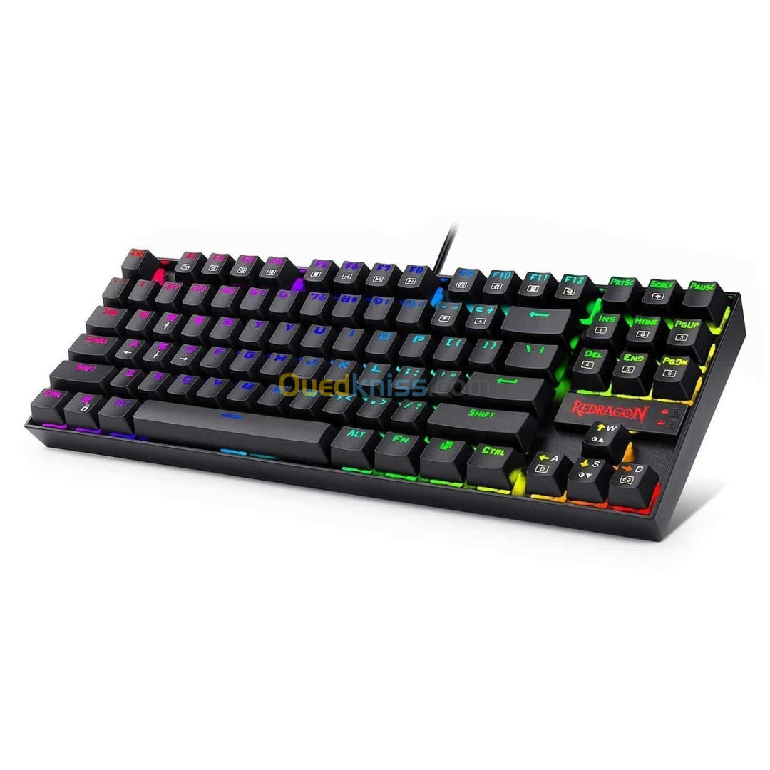 CLAVIER REDRAGON KUMARA K552 RGB / BLACK MECANIQUE