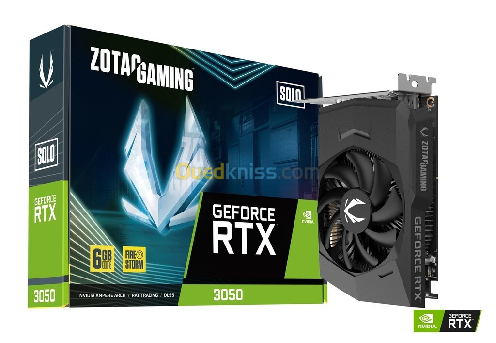 CARTE GRAPHIQUE ZOTAC  GeForce RTX 3050 6GB GDDR6 Solo