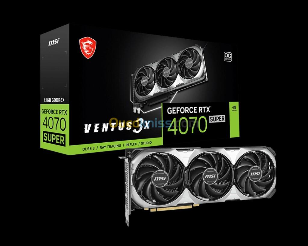 CARTE GRAPHIQUE MSI RTX 4070 SUPER 12G VENTUS 3X OC