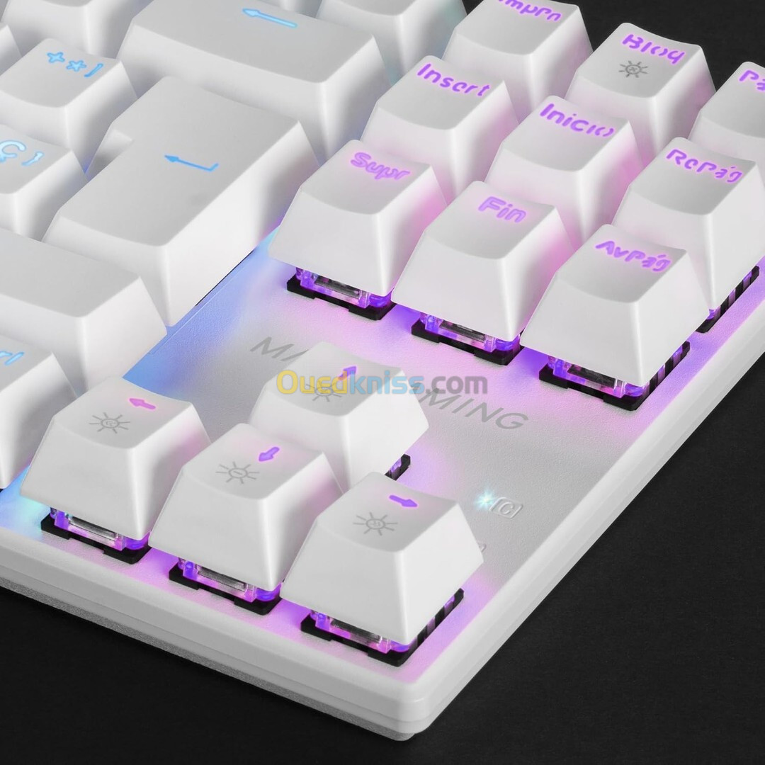 CLAVIER MARS GAMING MECANIQUE MK 80 WHITE 