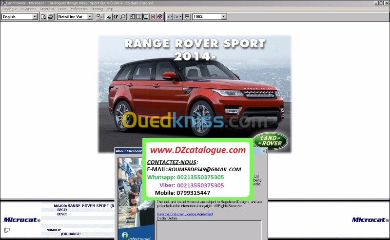 Microcat landrover  online 2021