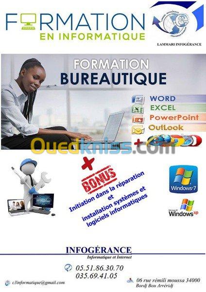 FORAMATION  BUREAUTIQUE