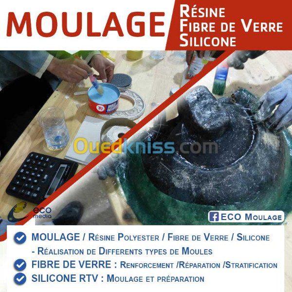 Formation Moulage Résine/Fibre de Verre/Silicone