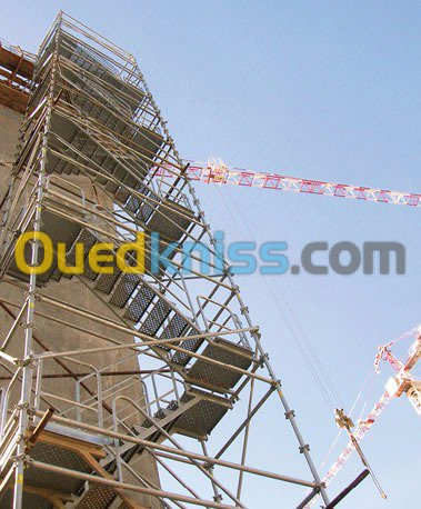 Multidirectional scaffolding rental