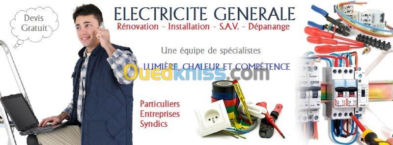 Travaux Batiment et electricité 