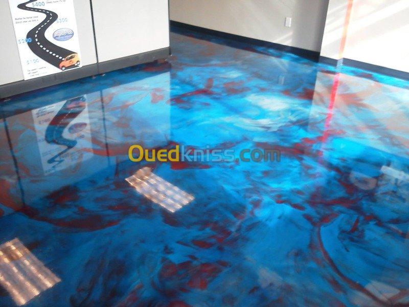 تركيب ارضيات epoxy 3d