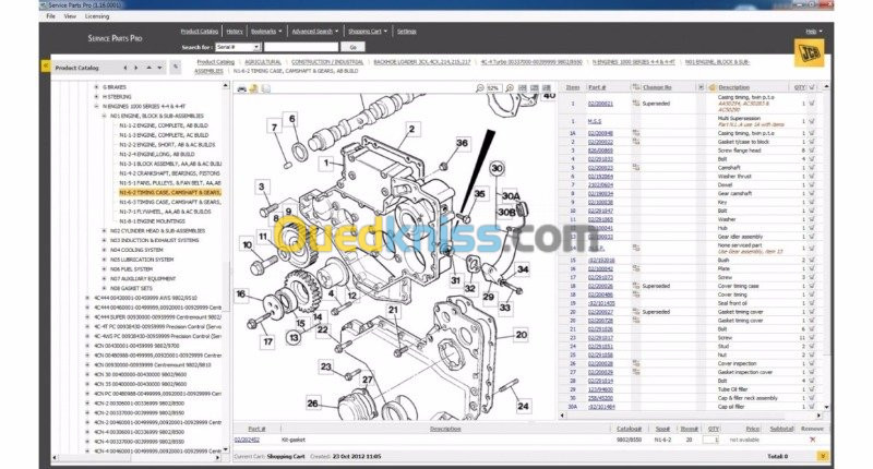 JCB Service Parts Pro 2017