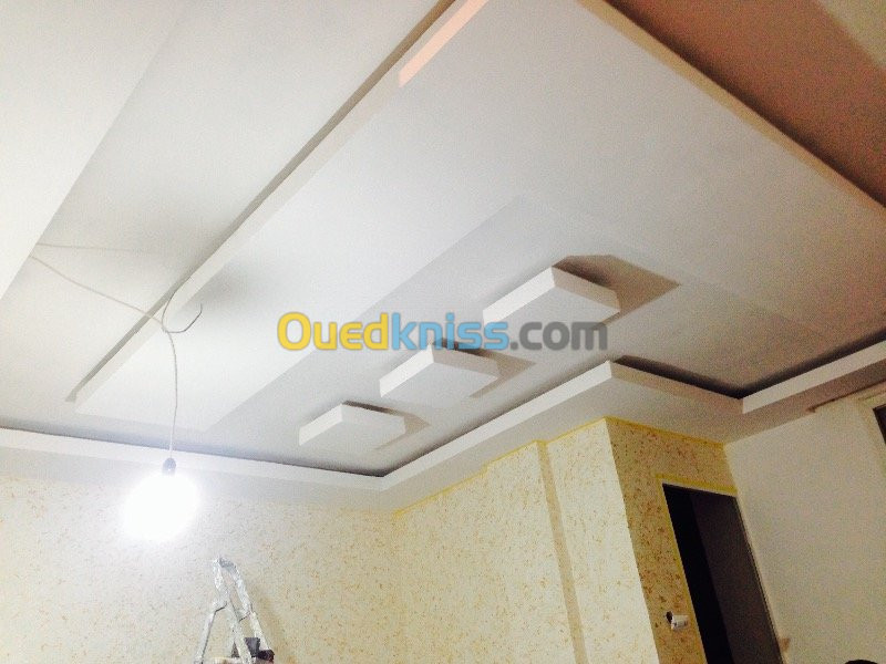 faux plafond BA13 PVC