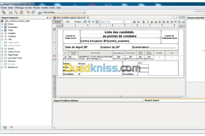 JAVA, UML, Bases de données et iReport