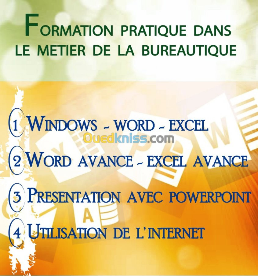 Bureautique : Word - Excel - PowerPoint - Internet