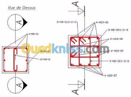 Dessins de Plans autocad