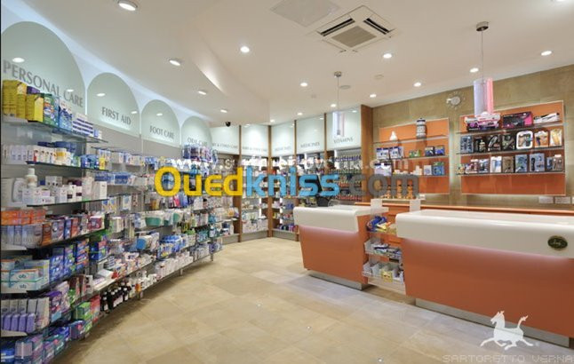 Agencement pharmacie Tizi Ouzou ,Béjaï