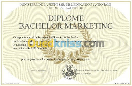 Préparation du Bachelor Buisness !