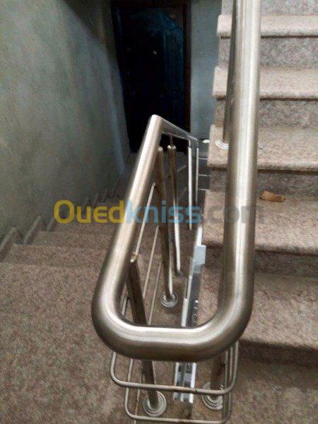 Ramos d'escalier et Gard courp inox