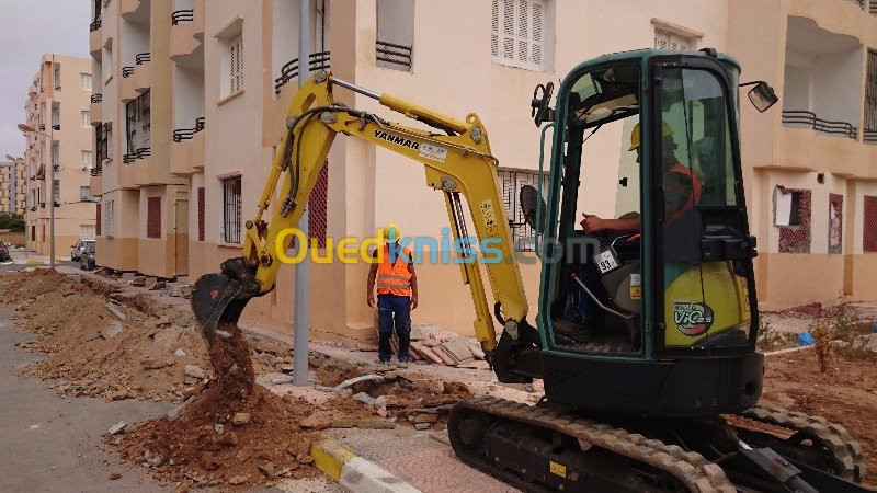 Travaux de fouilles et de tranchées