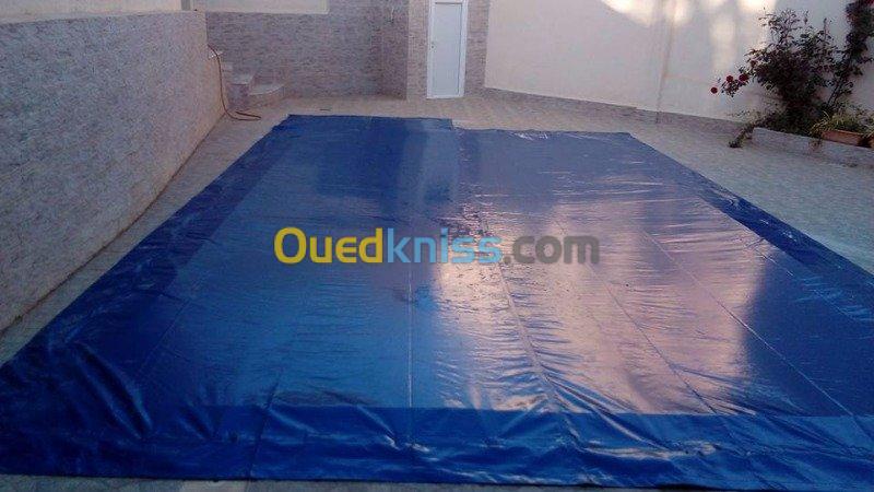 couverture de piscine en bâche pvc