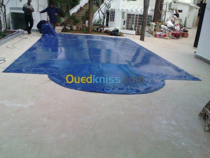 couverture de piscine en bâche pvc