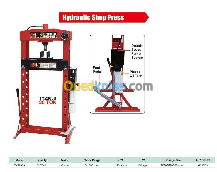 Presse Hydraulique et pneumatique