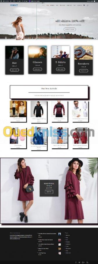 creation de site e-commerce  wordpress