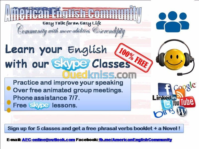 Providing FREE English courses..