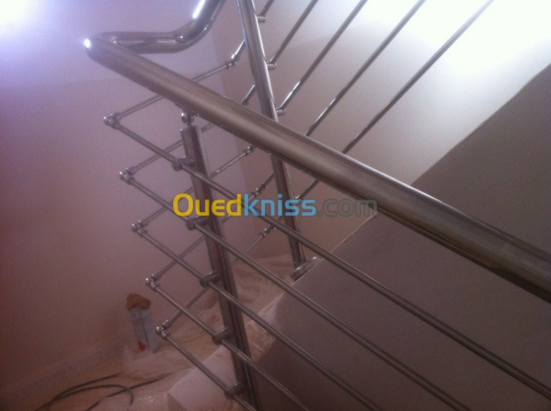 Montage rampe d'escalier 