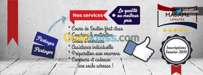 Excellents cours de soutien